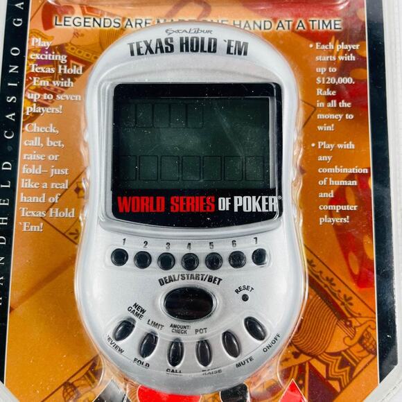 Texas Hold ‘Em World Series of Poker Electonic Game; Unopened - Picture 2 of 4